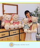 GobekUsa 80cm Couple Bear Plush Toys Christmas Gift