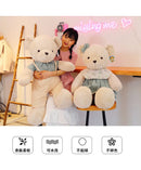 GobekUsa 80cm Couple Bear Plush Toys Christmas Gift