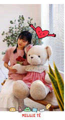 GobekUsa 80cm Couple Bear Plush Toys Christmas Gift