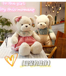 GobekUsa 80cm Couple Bear Plush Toys Christmas Gift