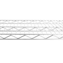 5 tiers of chrome-plated, heavy-duty, adjustable shelving and racking with a 200 lb. weight capacity per wire shelf for warehouses, supermarkets, kitchens, etc. 59.45 "L x 24.02 "W x 71.65 "H