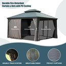 12' x 14' Hardtop Aluminum Outdoor Gazebo by HouseOfZazla