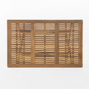 Blissique Outdoor Foldable Wood Dining Table With Slat Design