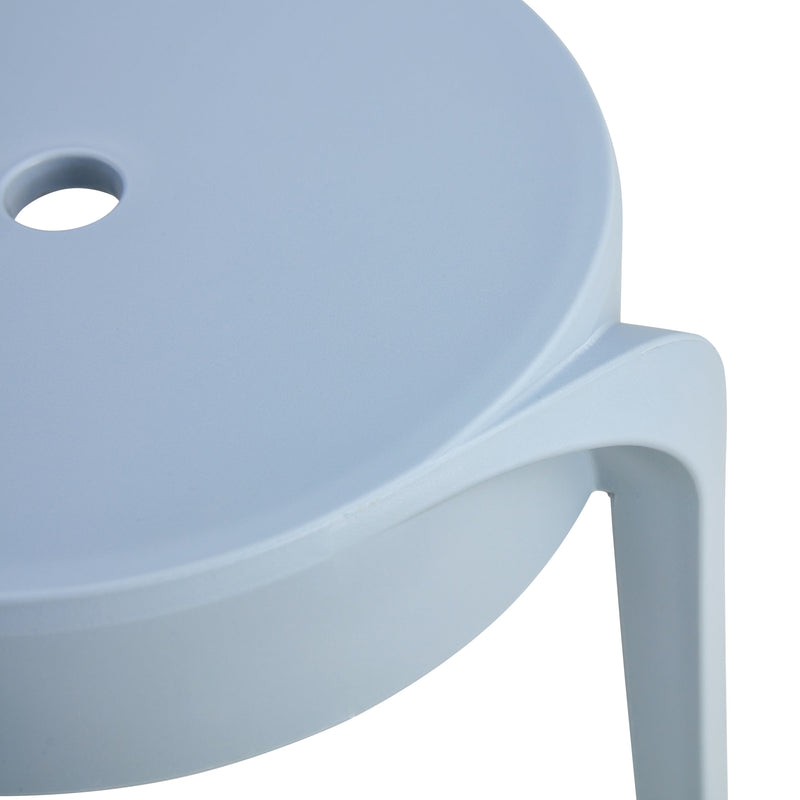 6 Pack Stackable Classroom Stools Plastic Stools Nesting Stools Colorful Round Stools Indoor Outdoor Flexible Seating Decorative Stools Chairs for Home Office School Classroom blue