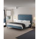 Crosby - Bed With Upholstered Headboard And Slats by HouseOfZazla