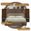 Marcelino - Eastern King Bed - Brown & Beige by Unique Piece Furniture