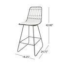 Yearning Iron Counter Stool With Water Resistant Cushion by HouseOfZazla