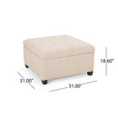 Isabella - Contemporary Ottoman With Storage by HouseOfZazla