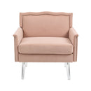 Accent Chair, Living Room Chair / leisure single sofa with acrylic feet