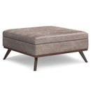 Owen - Multifunctional Square Coffee Table Storage Ottoman by Unique Piece Furniture