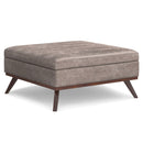 Owen - Multifunctional Square Coffee Table Storage Ottoman by HouseOfZazla