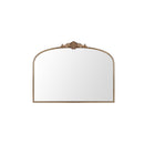 Vintage Arched Gold Mirror: 40'x30' Antique Brass Frame by HouseOfZazla