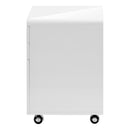 File Cabinet Rolling Mobile Storage Drawers Printer Stand - White by HouseOfZazla
