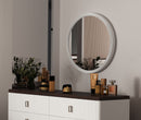 Carena - Round Mirror - Gray by HouseOfZazla