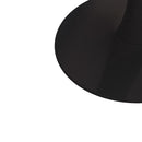 42.12" Modern Round Dining Table with Printed Black Marble Table Top, Metal Base Dining Table, End Table Leisure Coffee Table