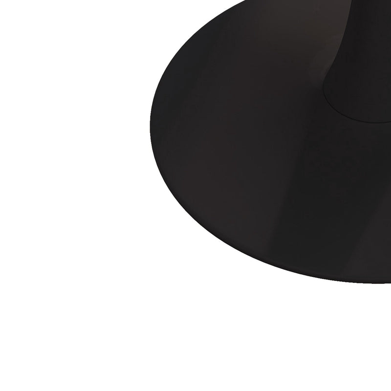 42.12" Modern Round Dining Table with Printed Black Marble Table Top, Metal Base Dining Table, End Table Leisure Coffee Table