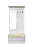 Melati - Hall Tree - Light Oak / White by HouseOfZazla