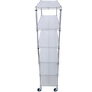 6 Tier 6000Lbs Capacity Nsf Metal Shelf Wire Shelving Unit, Heavy Duty Adjustable Storage Rack With Wheels & Shelf Liners For Commercial Grade Utility Steel Storage Rack by HouseOfZazla