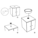 Aquaterior Mounting Ring for Bathroom Vessel Sink