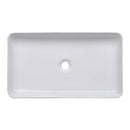 Aquaterior Rectangular Sink Porcelain w/ Drain 23x13"