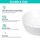 Aquaterior Bathroom Sink Vessel Bowl Pop Up Drain 16" by yescomusa