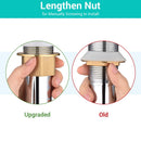 Aquaterior Bathroom Sink Vessel Bowl Pop Up Drain 16"