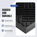 Mibao Front Door Mat Outside Entrance, Durable Outdoor Indoor Mat, Low Profile Heavy Duty Doormat, Non-Slip, Traps Dirt and Moisture, Easy Clean Patio Porch Entryway Mat, 29.5" x 17", Black by CozyNest Decor