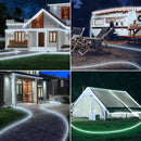 Connectable 66ft 800 LED Rope Lights Outdoor, Cool White Strip Lights Plug in, Outdoor String Lights Waterproof Decorative Lighting for Deck Patio Yard Garden Pathway Pool Camping Room Indoor Décor by TinyTreasures Baby Boutique