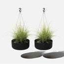 Veradek Mason Series Hanging Kona Planter - Round Planter for Outdoor Balcony/Patio | Made from Plastic-Stone Composite with Hanging Attachment | Modern Décor for, Flowers, Succulents, Small Plants by GreenHaven Gardens