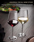 JBHO 17 oz Lead-Free Wine Glasses Set of 4, Hand Blown Durable Crystal Wine Glasses for Daily Use and Hosting Guests, Thin Rim for Serving Red and White Wine, Gift packing for any occasion by CozyNest Decor