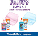 Elmer’s Fluffy Slime Kit, Includes Translucent Color Glue, Glitter Glue, Fluffy Slime Activator, 4 Count - Perfect for Parties, Gift, Activity Time by TinyTreasures Baby Boutique