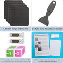 Trampoline Patch Repair Kit 4"X 4" Square On Patches | Repair Trampoline Mat Tear or Hole in a Trampoline Mat by TinyTreasures Baby Boutique