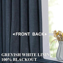 Vision Home Navy Blue Pinch Pleated Full Blackout Curtains Linen Blended Room Darkening Window Panels 90 inch for Living Room Bedroom Thermal Insulated Pinch Pleat Drapes with Hooks 60" Wx90 Lx1 by CozyNest Decor
