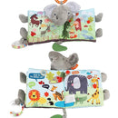 Elephant Touch and Feel Baby Books Toys 0-6 Months, Loveys Crinkle Books for Babies,Infant Toys 6-12-18 Months 1-2 Year Old, Baby Shower Easter Gifts Soft Cloth Book Teething Rattle for Boys Girls by TinyTreasures Baby Boutique