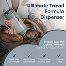 Formula Dispenser - Completely Replaces Hand Scooping - Fill The Desired Portion with just a Few clicks - Formula Container to go - 10ounces Baby Milk Powder Storage by TinyTreasures Baby Boutique