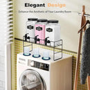 3-Pack 2.2L Glass Laundry Detergent Dispenser Set with Stand - Premium Liquid Soap Dispenser with PP Spigots, Measuring Cups, and Chalkboard Labels for Laundry Room Organization and Storage by CozyNest Decor