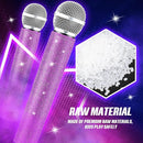 Sanwuta Fake Microphone Prop Sparkly Bling Rhinestones Plastic Play Microphone Pretend Glitter Bedazzled Mic for Cosplay Party Costume(Purple) by TinyTreasures Baby Boutique