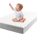 BABELIO Biobased Crib and Toddler Mattress Dual-Sided, CertiPUR-US, Removable Waterproof and Machine-Washable Cover, 52"x27.5"x5" by TinyTreasures Baby Boutique