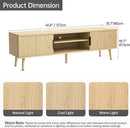Mid Century TV Stand, Modern TV Console for TVs up to 70 Inches, Entertainment Center with Storage, TV and Media Consol, 62 Inch (Oak) by CozyNest Decor