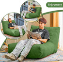 Bean Bag Chair Lazy Bean Bag Sofa, Floor Beanbag Chairs with Stuffed High-Density Foam, Memory Foam Bean Bag Sofa for Living Room, Bedroom and Office by TinyTreasures Baby Boutique