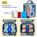 Breastmilk Cooler Bag with Ice Pack Fits 4 Baby Bottles Up to 9 Ounce Insulated Baby Bottle Bag Breast Milk Cooler on The Go with Strap Baby Bottle Cooler Bag for Nursing Mom Daycare or Travel by TinyTreasures Baby Boutique