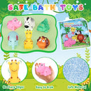 Light Up Bath Toys for Toddlers Kids Baby Boys Girls, No Hole Bath Toys with Bath Book & Organizer, Glow Bath Time Toys for Bathrooms Pool, Animals Bathtub Toys Gift for Toddlers Kids Baby Infants by TinyTreasures Baby Boutique