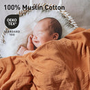 Muslin Swaddle Blankets for Newborn, 3 Pack Breathable Soft Receiving Blanket, Large 38 x 40 inches Swaddle Wrap Burping Clothes, Essentials Infant Shower Items, Toddler Gift (Elegant Colors) by TinyTreasures Baby Boutique