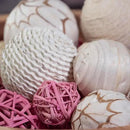 ANDALUCA Pink Decorative Balls Bowl Filler Orbs Home Decoration (Pink) by CozyNest Decor