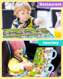 Benresive Reusable Sticker Books for Kids 2-4, Sticker Books for Toddlers 1-3 2-4, Toddler Travel Toys Activities Crafts Gifts - Ocean Animals, Fairy and Vehicle by TinyTreasures Baby Boutique