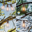 Bomcosy Outdoor String Lights,50 FT LED String Lights for Outside with Shatterproof Dimmable 25+1 Bulbs,Waterproof Connectable Outdoor Lights for Deck,Garden,Backyard,Balcony,Porch,Patio by CozyNest Decor