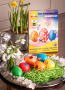 METMA 1999 Egg Decorating Kit Hologram - Complete Decorative Eggs Set with Liquid Dyes, Stickers, Egg Spinner, and More - Fun Easter Egg Dye Kit Arts and Crafts for Kids (Hologram Art) by TinyTreasures Baby Boutique