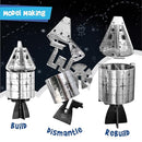 Imagimake Mapology Man's Journey to Moon | NASA Mission Apollo 11 | Rocket & Satellite Model Making Set | Space Toys for ages 8-13 | Educational Science Kits for Kids Age 8-12 | Gifts for Boys & Girls by TinyTreasures Baby Boutique