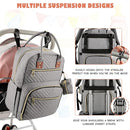 Baby Diaper Bag Backpack, Travel Diaper Bags for Baby Girl Boy Large Capacity Baby Bag Backpack for Women Grey by TinyTreasures Baby Boutique