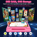 Tablet for Kids, 10.1 inch IPS HD Touchscreen Android 14 64 GB Storage, 8GB RAM, Octa-Core Kids Tablet, Parental Controls, 12-hr Battery, WiFi, GPS - Pink by TinyTreasures Baby Boutique